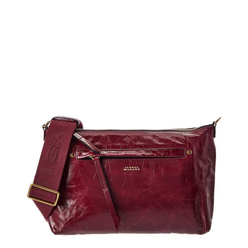 Isabel Marant Nessah Leather Crossbodies, Red